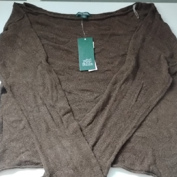 Wild Fable Brown V-Neck Sweater - Picture 1 of 2